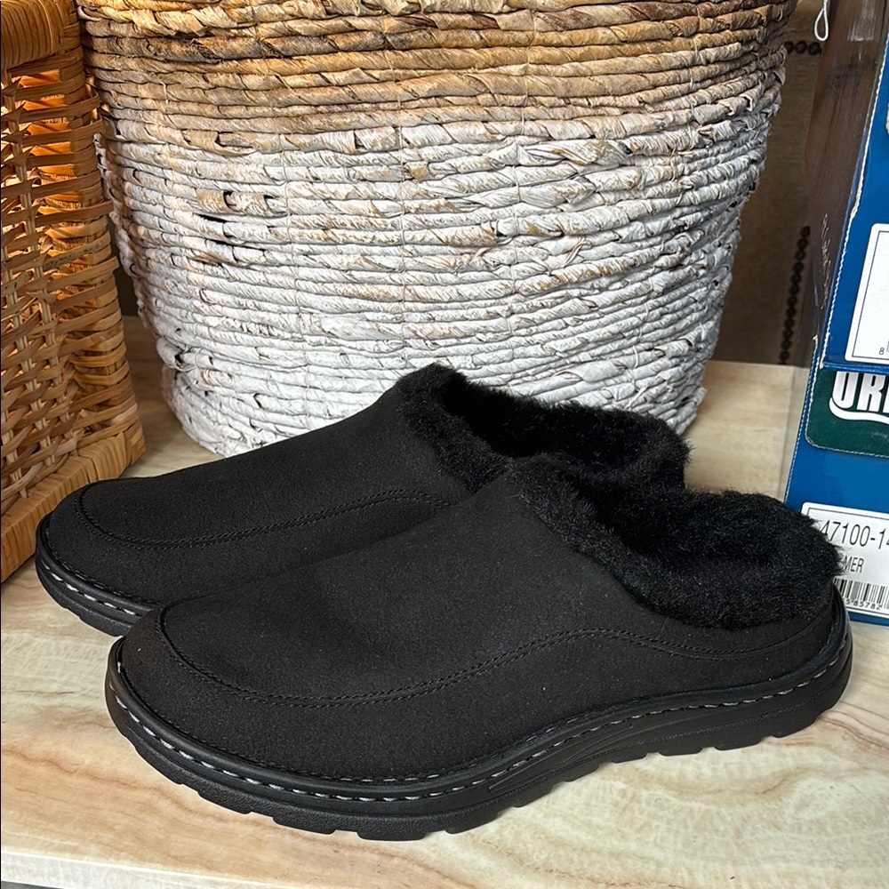 Palmer by Drew Men's Black Slip-On Shoes leather upper NEW Wide width
